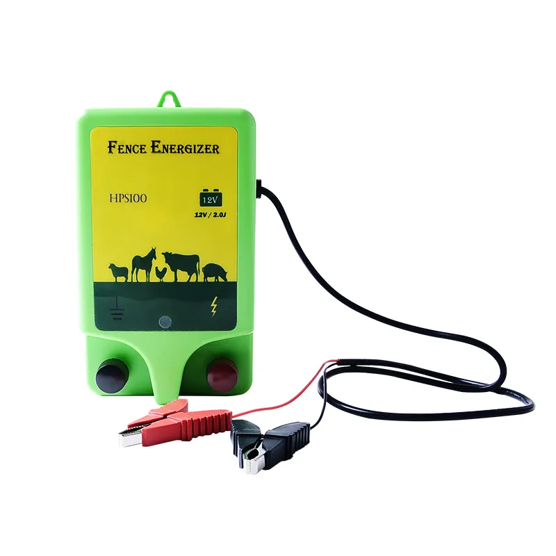 Waterproof 12V battery powered low impedance electric fence charger