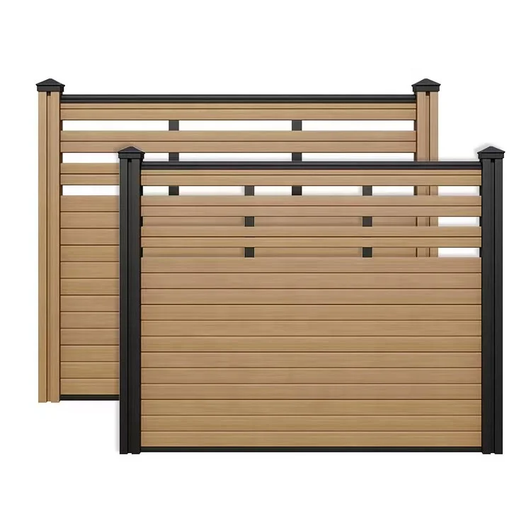Modern Plastic Wood Composite Privacy Wpc Garden Decorative fence panels 6x6 Outdoor Wpc Fence Panels