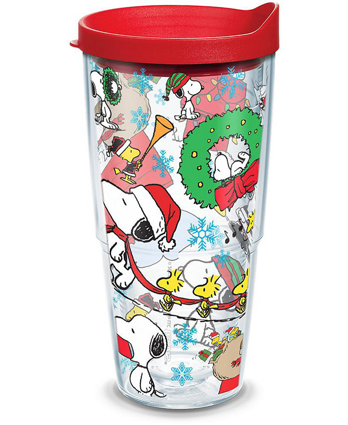 Tervis Tumbler Tervis Peanuts Christmas Collage Made in USA Double Walled  Insulated Tumbler Travel Cup Keeps Drinks Cold and Hot 24oz Classic