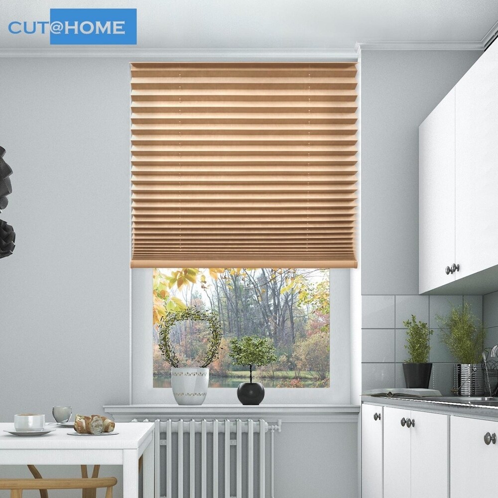 BlindsAvenue Cut@Home Pleated Shades  Lightfiltering Fabric