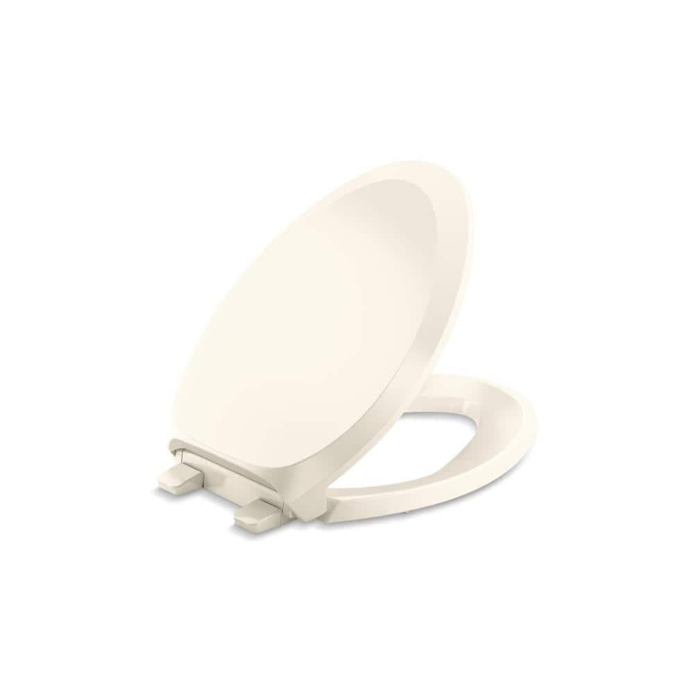 KOHLER French Curve Elongated Closed Front Toilet Seat in Almond