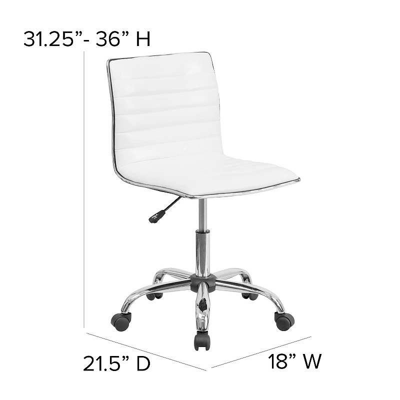 Flash Furniture Park Adjustable Standing Desk and Armless Swivel Office Chair 2-piece Set