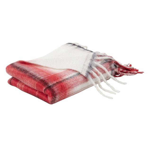 Saro Lifestyle Plaid Throw Blanket