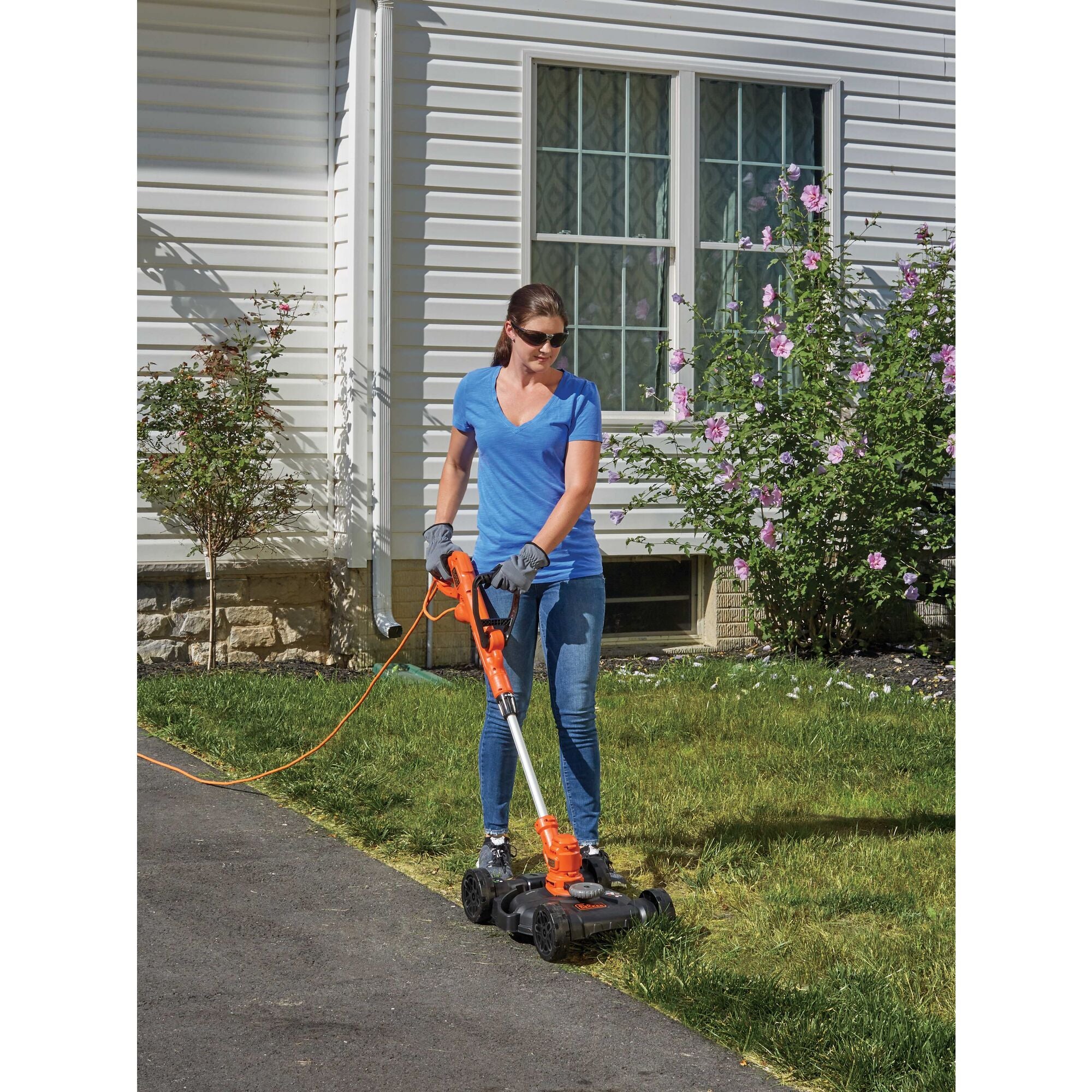 Electric Lawn Mower, String Trimmer, Edger, 3-In-1, Corded