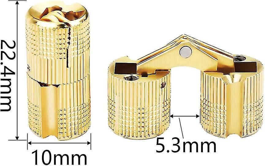 Dww-charnire Invisible 4 Pices Charniere Invisible Charnires Cylindriques Charnire Cache En Laiton 180 Hinge Remplacement Mini Charniere Pour Diy Bote