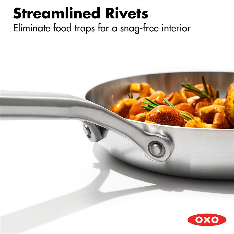 OXO Mira 3-Ply Stainless Steel 8-in. Frypan