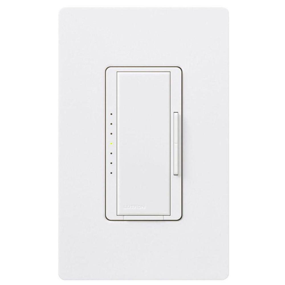 Lutron Maestro Dimmer Switch for Incandescent Bulbs 1000-Watt Single-Pole3-WayMulti-Location Snow (MSC-1000M-SW) MSC-1000M-SW