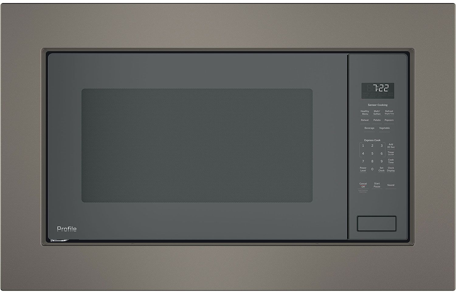 GE Profile ADA 2.2 Cu. Ft. Gray Built-In Sensor Microwave Oven