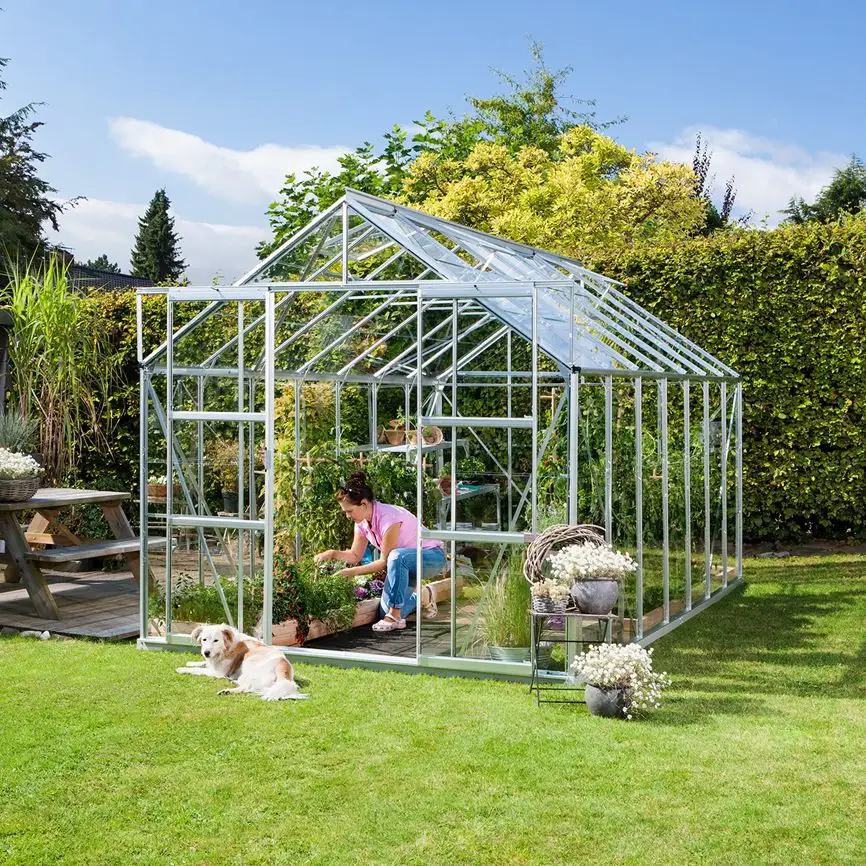 Transparent glass greenhouse beautiful environmental protection greenhouse building