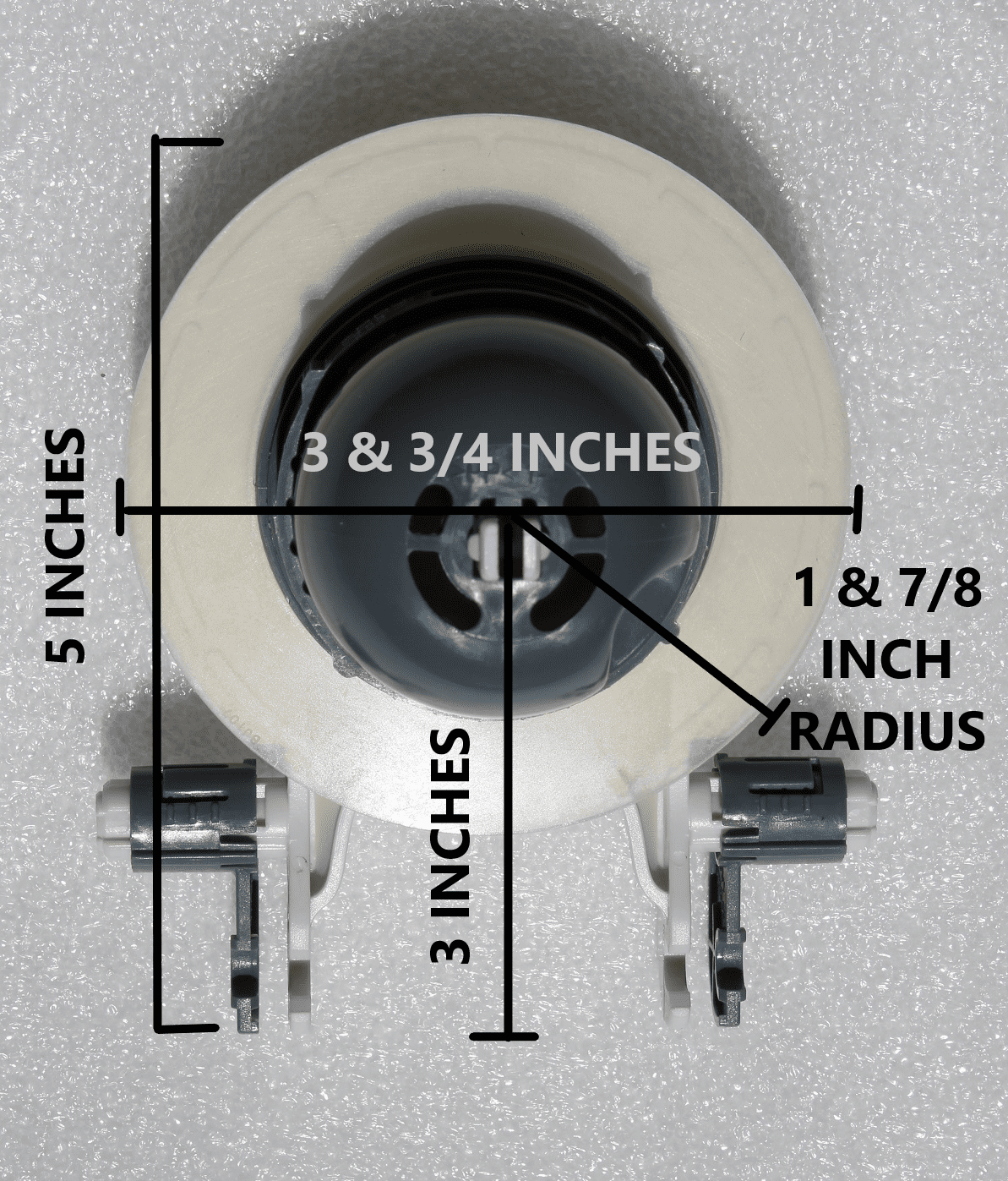 Adjustable 3-inch Toilet Flapper Valve Replacement for 3 inch flush holes with 2 extra replaceable silicone seal.