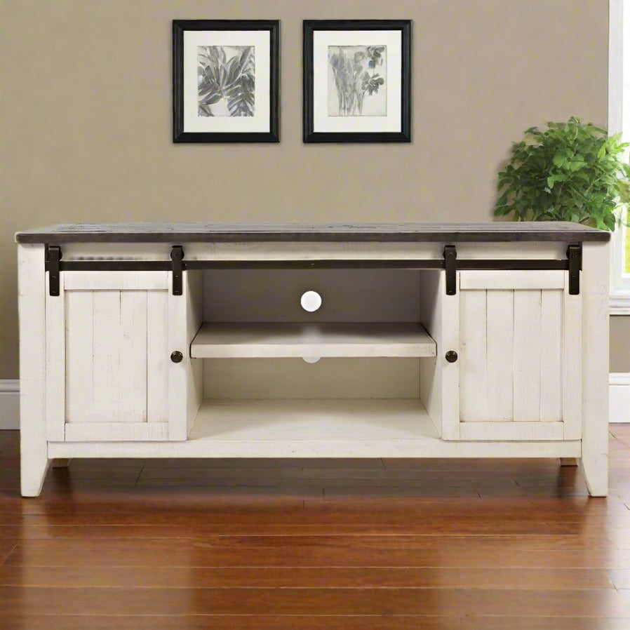 Loft 60 Media Console with Gliding Barn Door