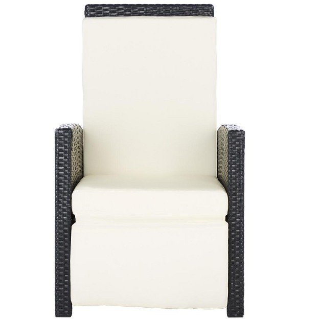 Herdla Recliner Chair Black beige Safavieh