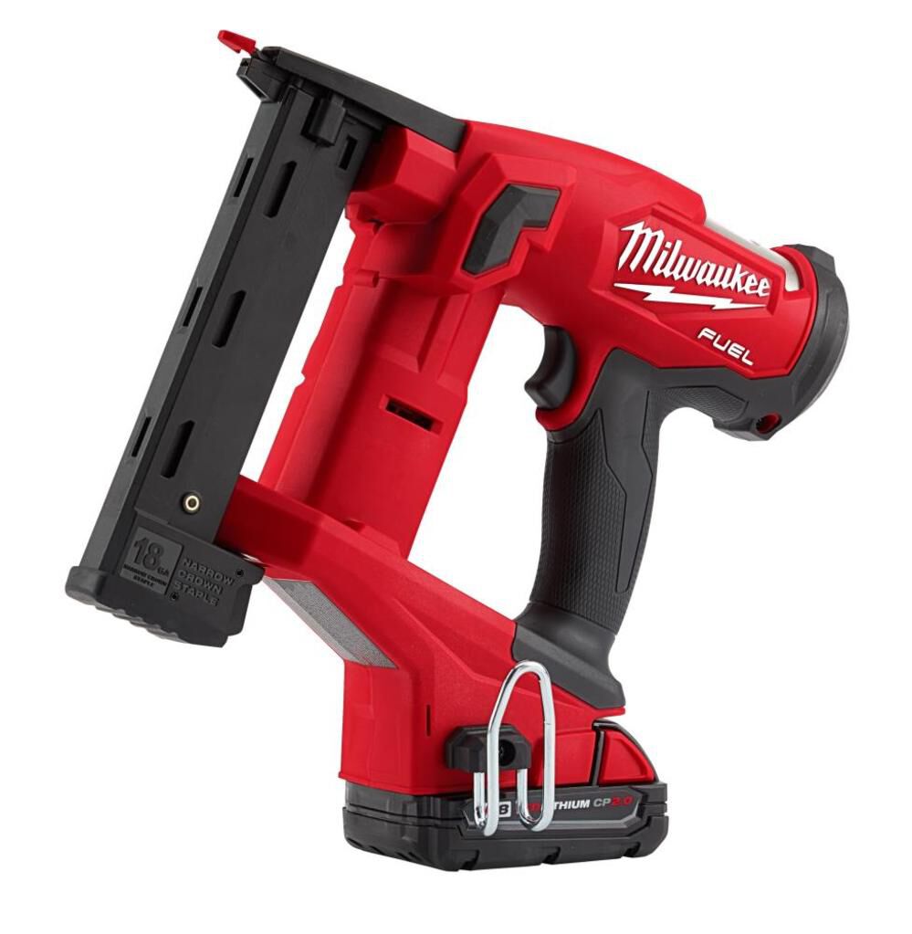 Milwaukee M18 FUEL 18 Gauge 1/4 in. Narrow Crown Stapler Kit 2749-21CT from Milwaukee