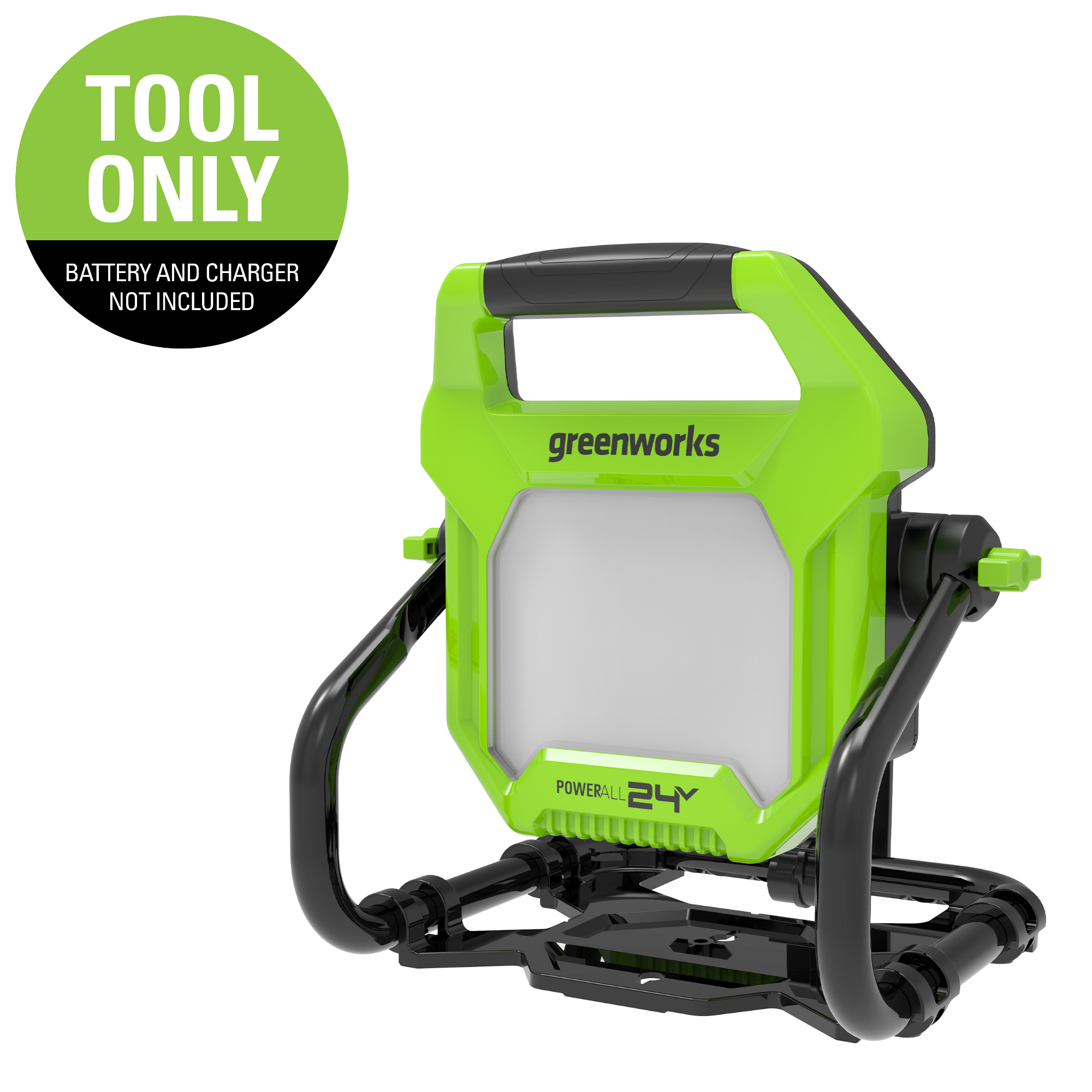 24V AC/ DC 2000 Lumen LED Work Light | Greenworks Tools