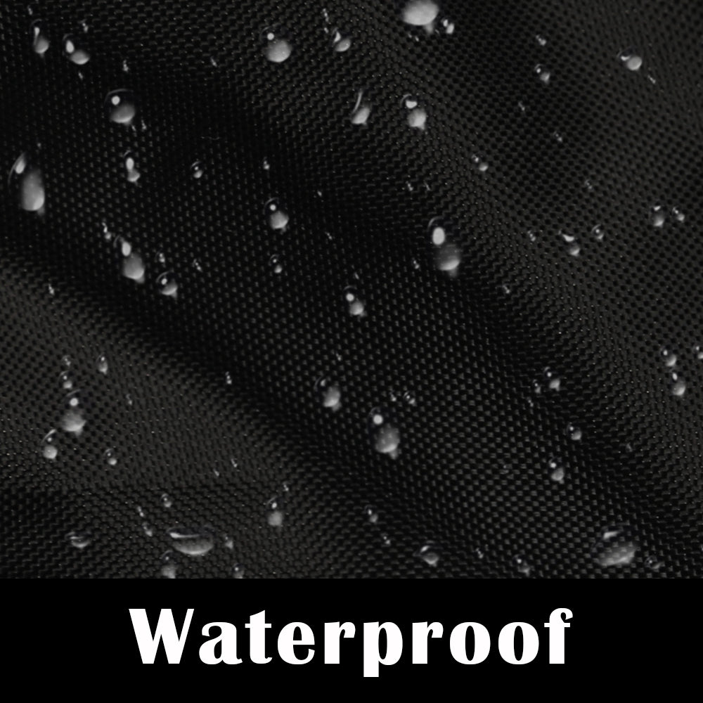 17-20FT 210D Waterproof Pontoon Boat Cover Anti-UV Heavy Duty Outdoor Trailerable Fish Ski Deck Boats Protector Black