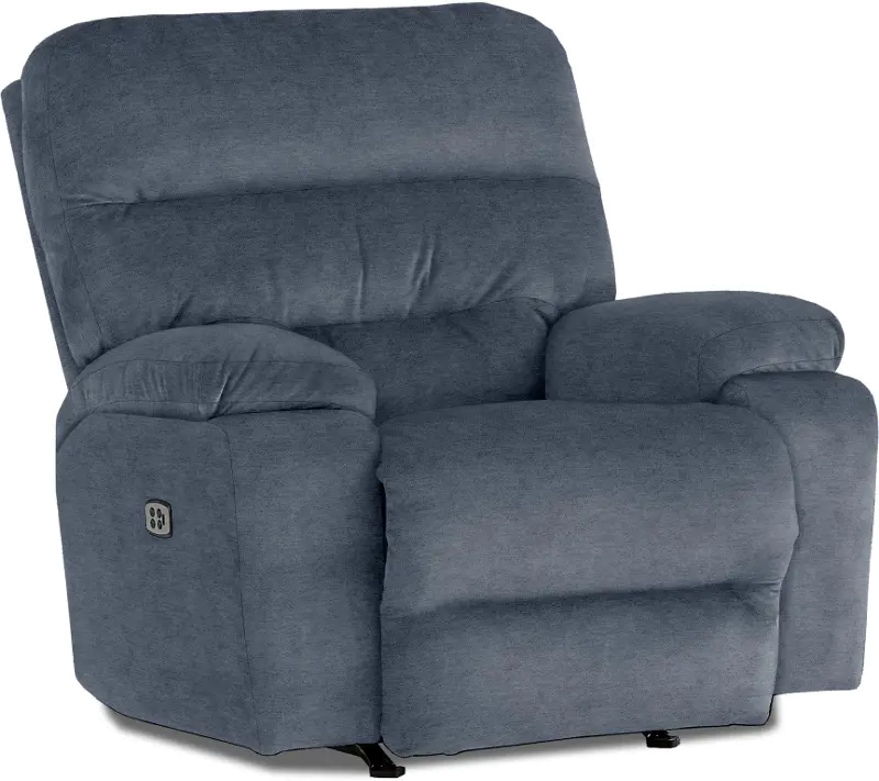 Ryson Denim Blue Power Rocker Recliner