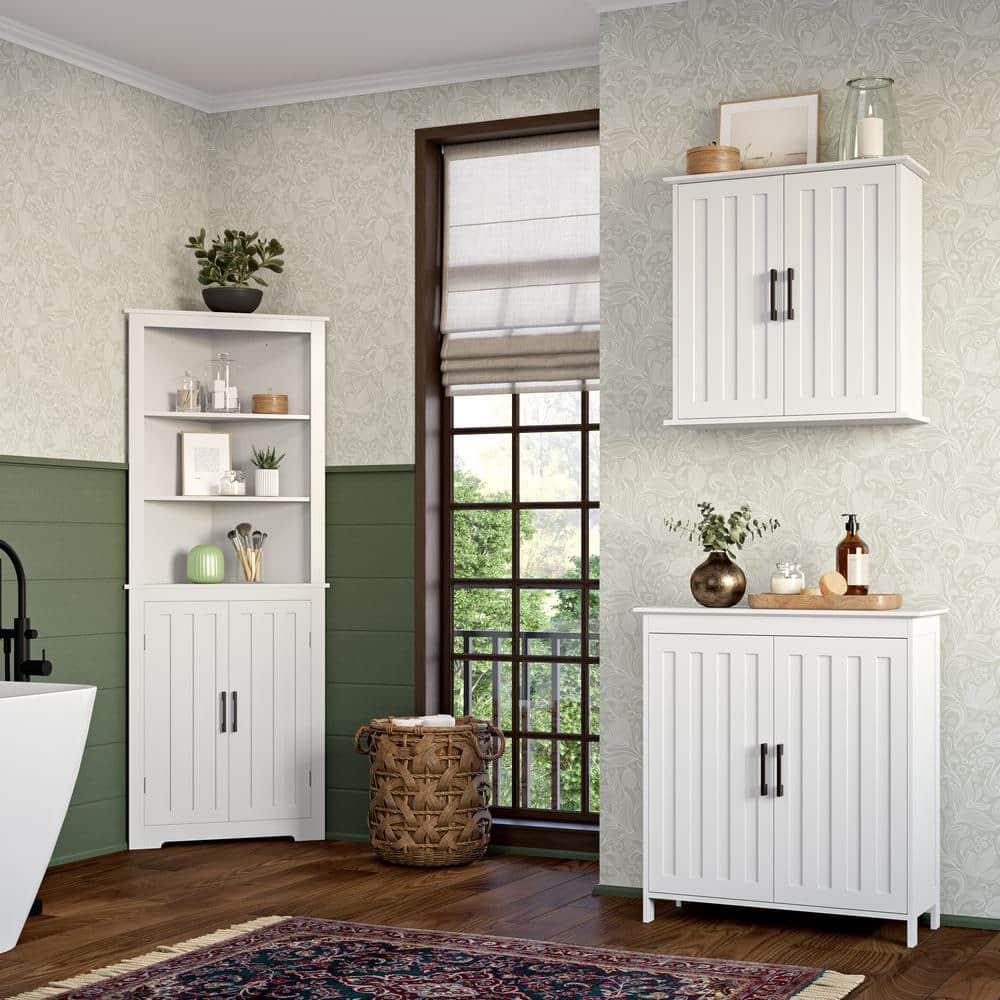 RiverRidge Home Monroe 2363 in W Bathroom Wall Cabinet in White