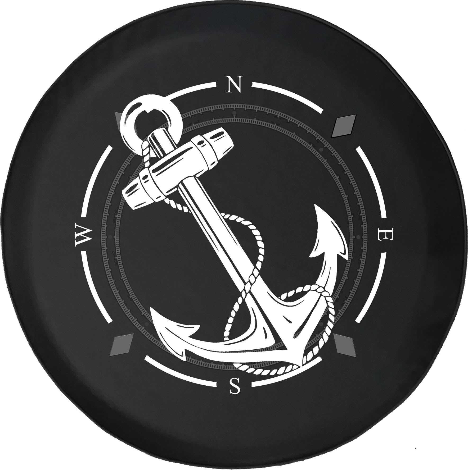 Spare Tire Cover Compass Ship Nautical Anchor BoatingWheel Covers Fit for SUV accessories Trailer RV Accessories and Many Vehicles