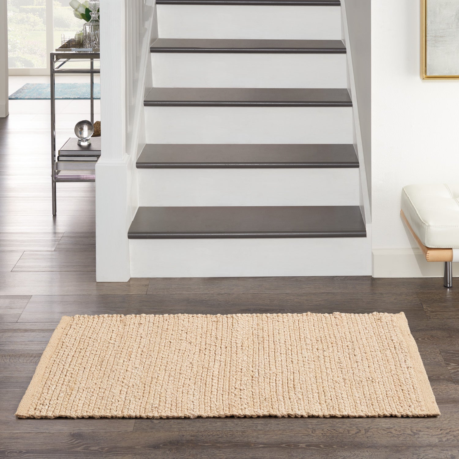 Natural Jute Bleached Farmhouse Rug