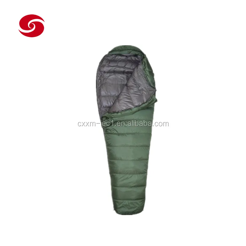 Waterproof Nylon Tactical Green Mummy Sleeping Bag Camping