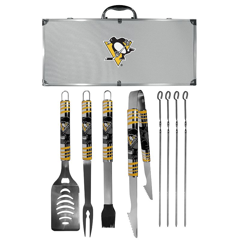 Pittsburgh Penguins Tailgater 8-Piece BBQ Grill Set