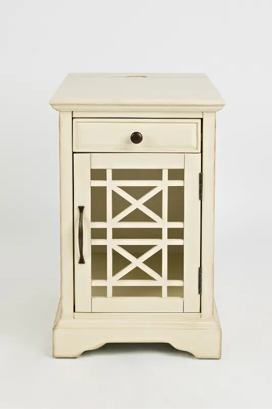 Craftsman Cream Side Table