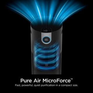 Shark Air Purifier MAX with True NanoSeal HEPA Cleansense IQ Odor Lock (1200 Sq. Ft.) Charcoal Grey HP202 HP202