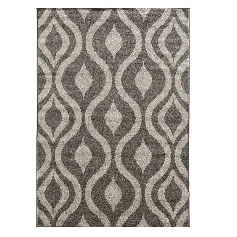 Linon Claremont Drops Geometric Rug