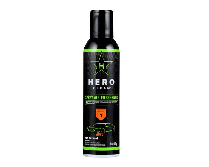 Hero Clean Spray Air Freshener， Auto， 6 oz. Can