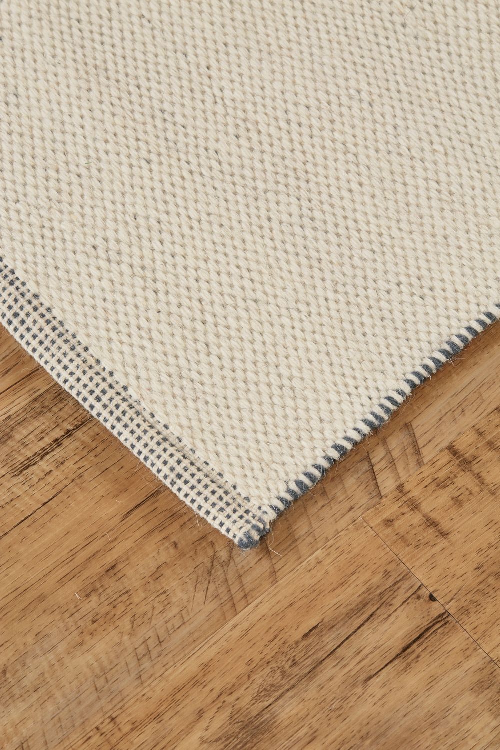 Gilda Hand Woven Blue and Ivory Rug by BD Fine