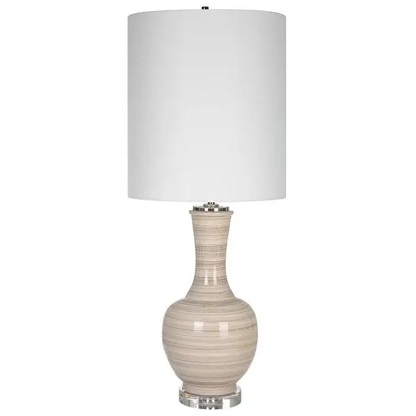 Uttermost Chalice Striped Table Lamp - 33.25 x 13 x 13