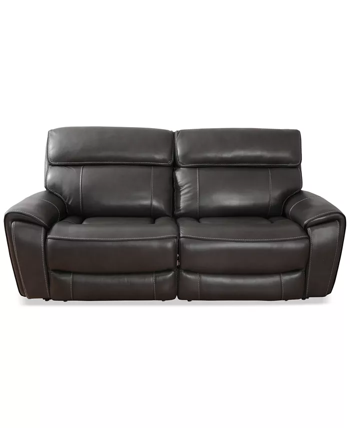 Furniture Hutchenson 83 2 Pc. Leather Sofa with 2 Power Recliners