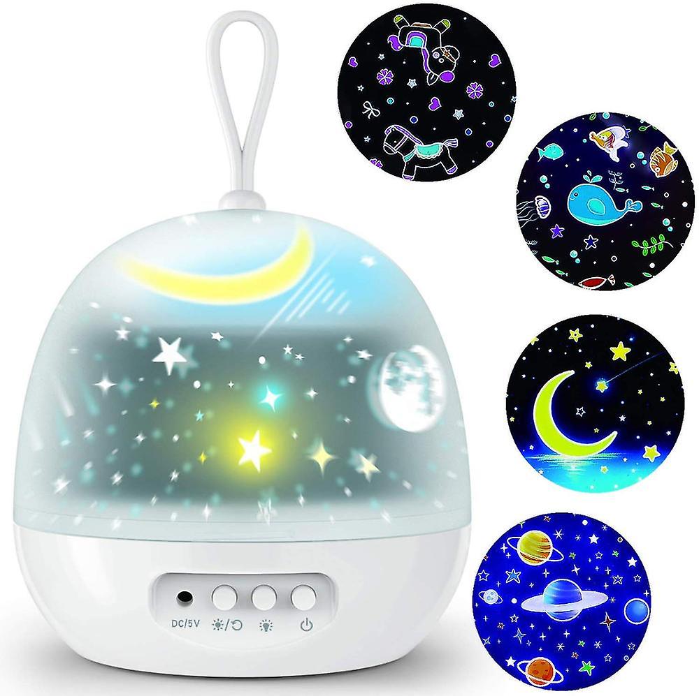 Night light projector 360° rotating 8 lighting modes