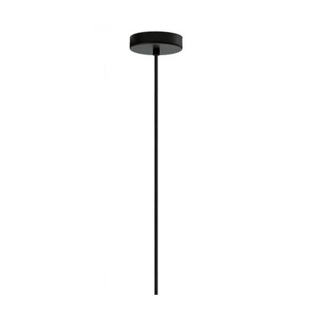 1 light Cylindrical Glass Montey Pendant Matte Black clear Eglo