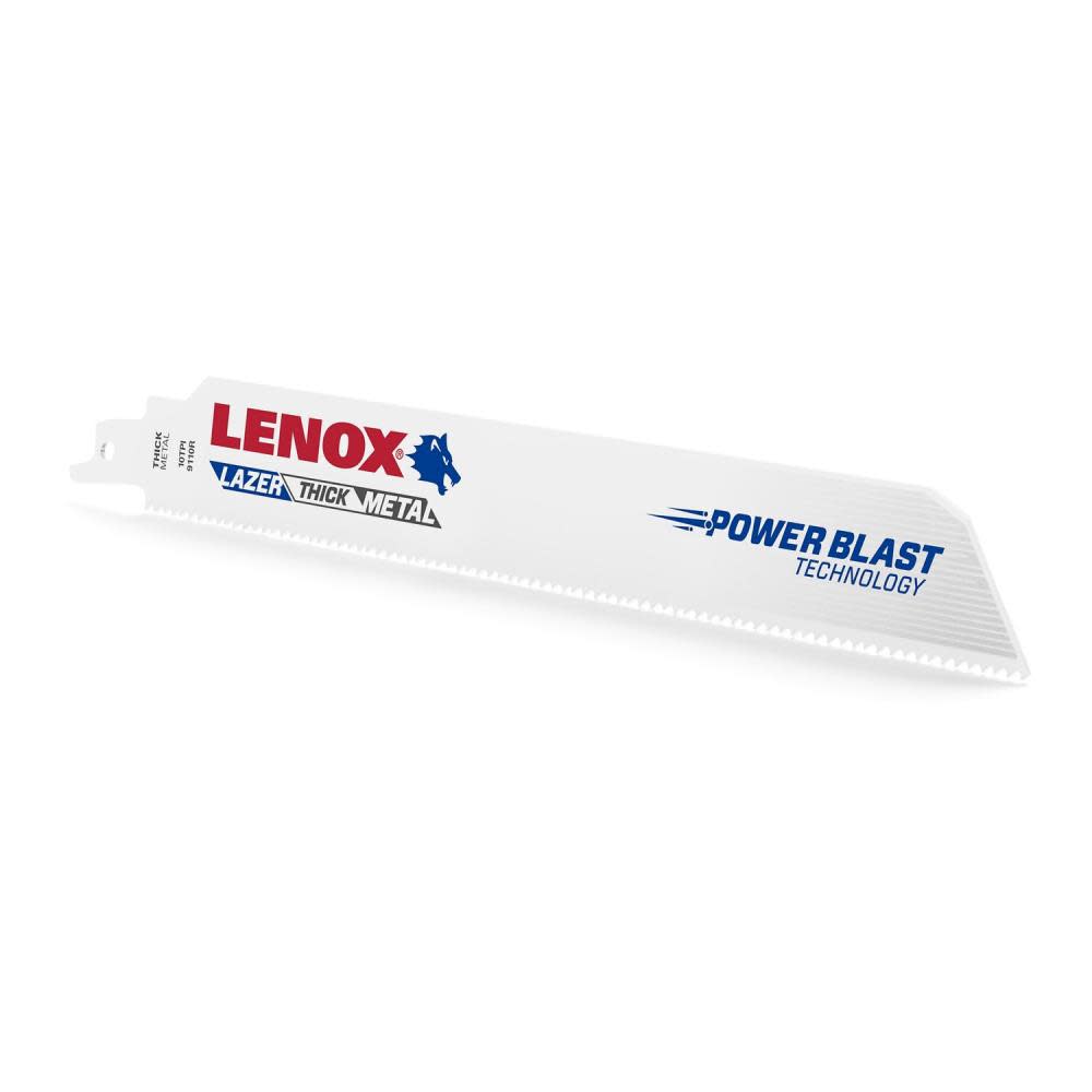 LENOX Reciprocating Saw Blade B9110R 9 X 1 X .042 X 10 TPI 25pk ;