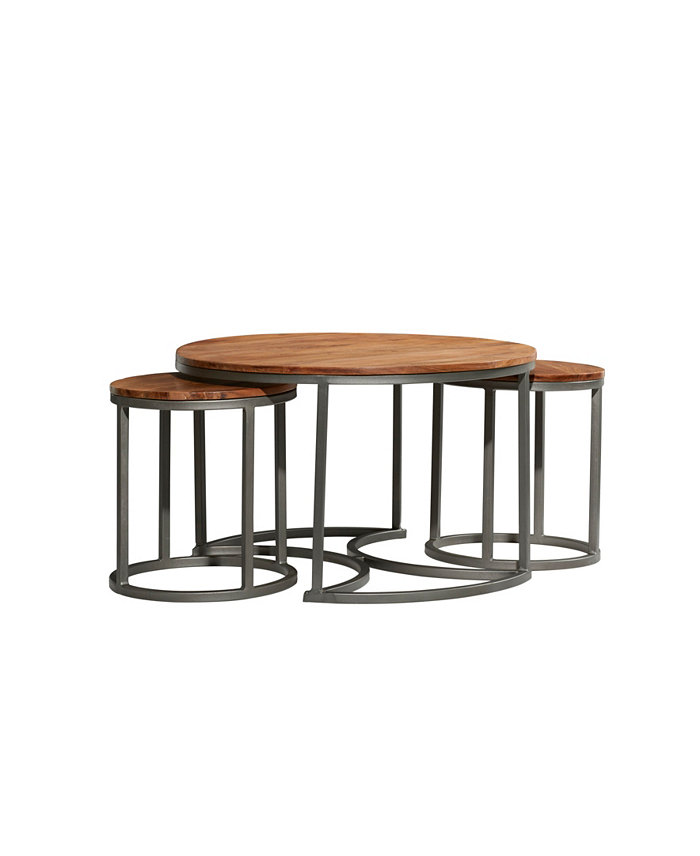 Rosemary Lane Contemporary Coffee Table Set of 3