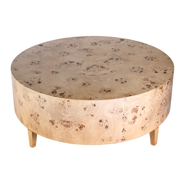 Billie Round Burl Coffee Table