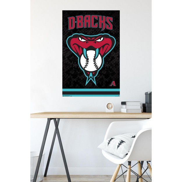 Trends International Mlb Arizona Diamondbacks Snake Head Logo Unframed Wall Poster Prints