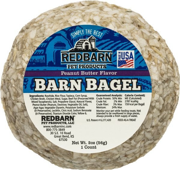 Redbarn Barn Bagels Peanut Butter Flavor Dog Treats