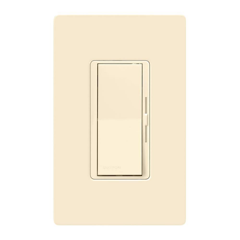 Lutron Diva LED+ Dimmer Switch for Dimmable LED Bulbs 150-WattSingle-Pole or 3-Way Light Almond (DVCL-153PR-LA) DVCL-153PR-LA