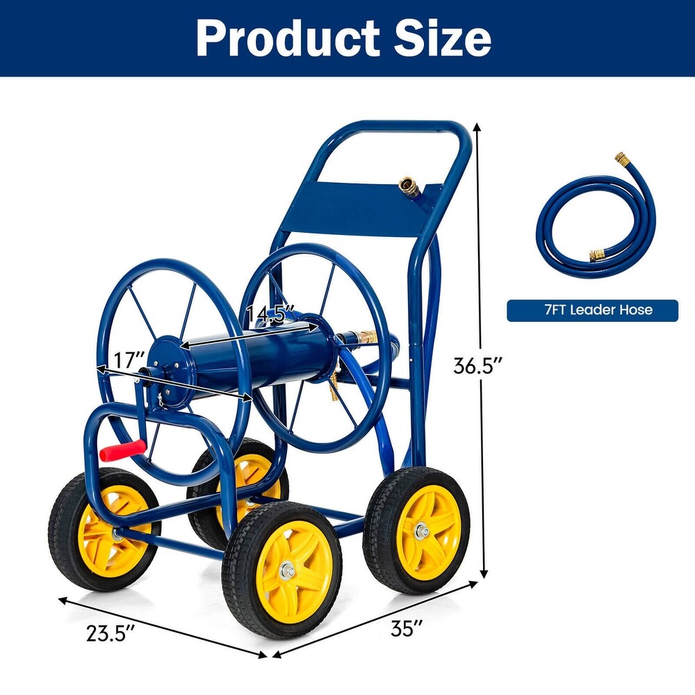 Garden Hose Reel Cart Holds 330ft of 3/4 Inch or 5/8 Inch Hose   35\