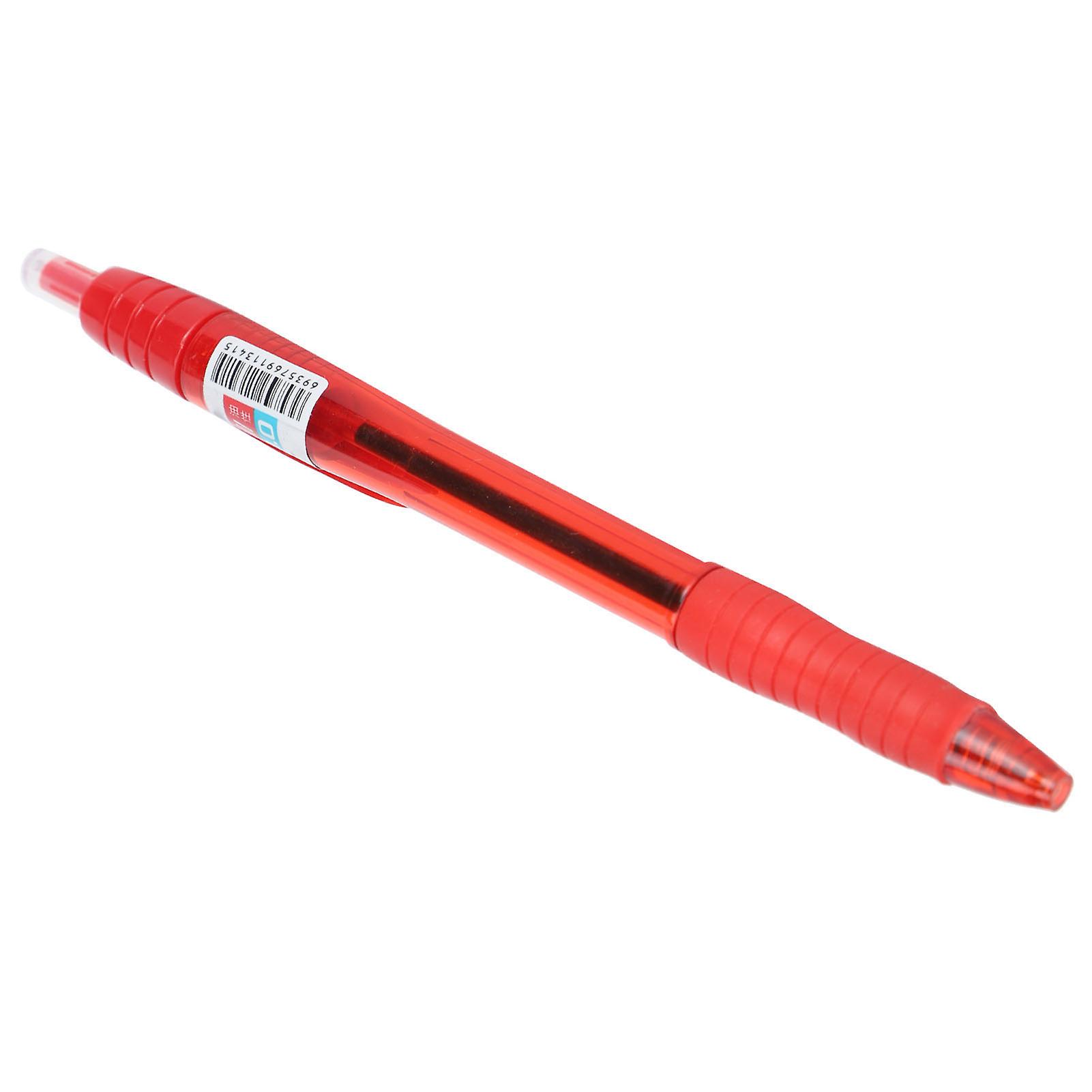 Ballpoint Pen Pressed Type Flexible Oily Ballpoint With Pen Clip Office Stationery 1.0mmred