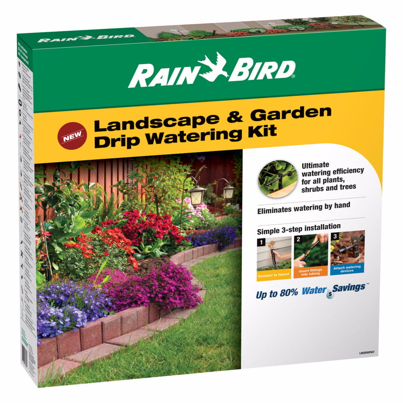 Rain Bird LNDDRIPKIT Drip Irrigation Landscape and Garden Watering 108 Piece Kit