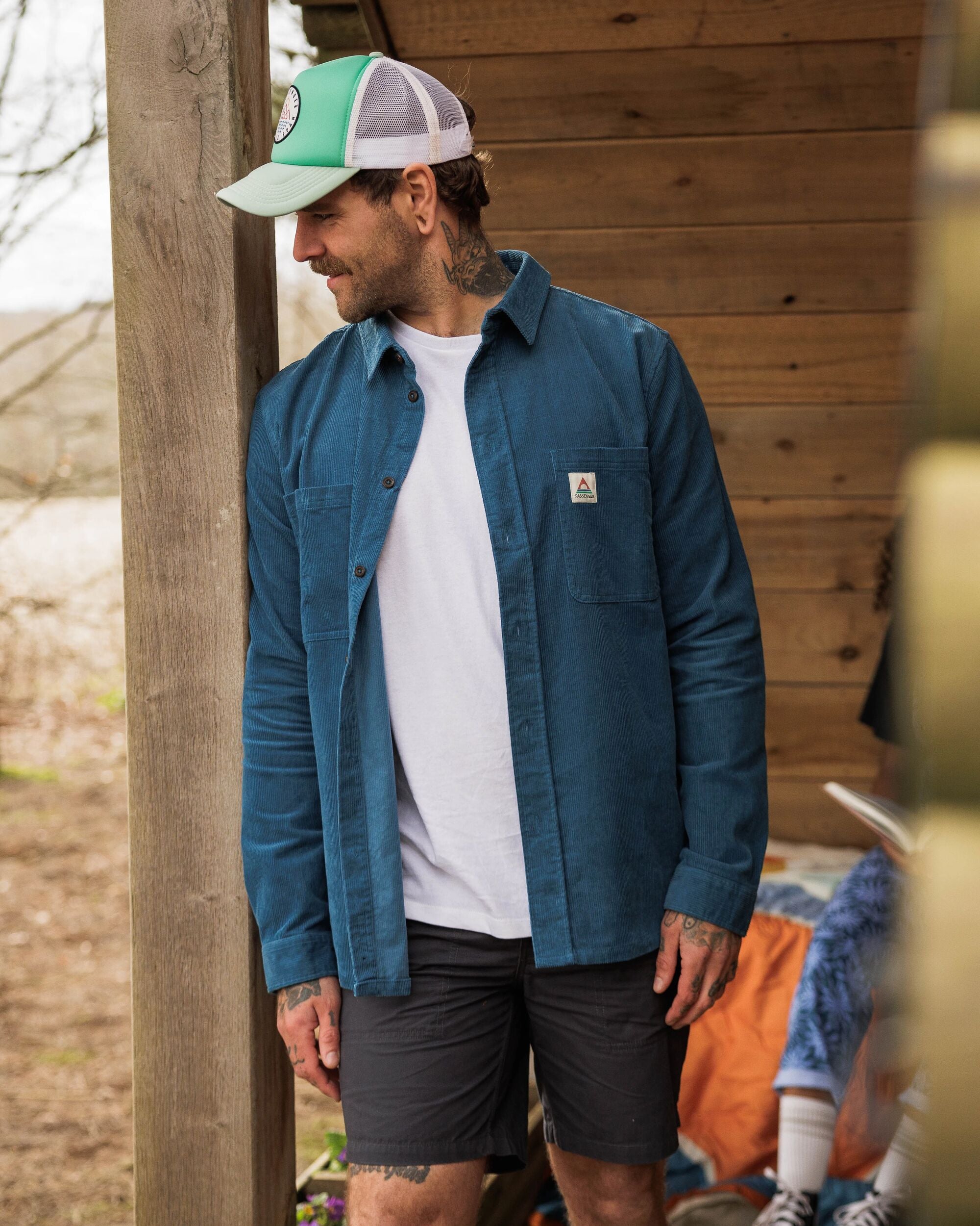 Backcountry Cord Shirt - Blue Steel