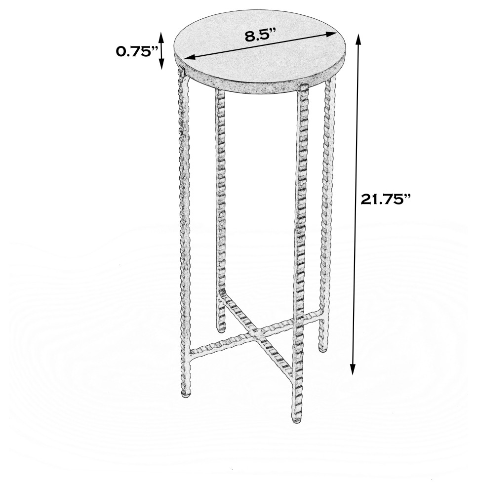 Nigella Cross Legs Side Table   Contemporary   Side Tables And End Tables   by Butler Specialty Company  Houzz