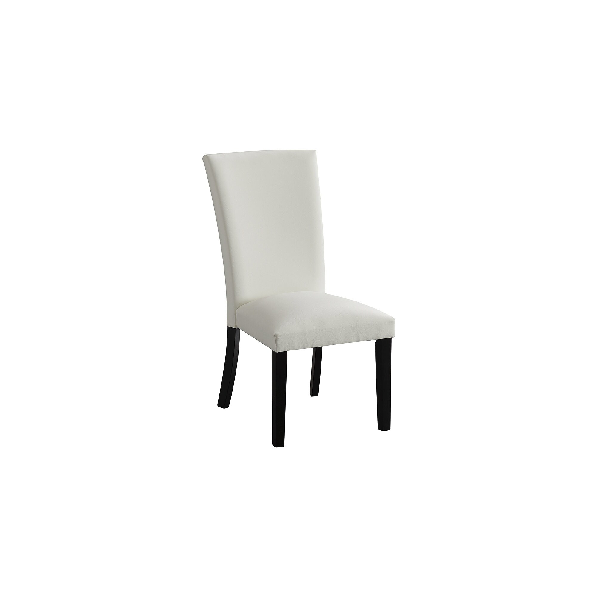 Vollardi White Dining Upholstered Side Chair， Set of 2 - 21