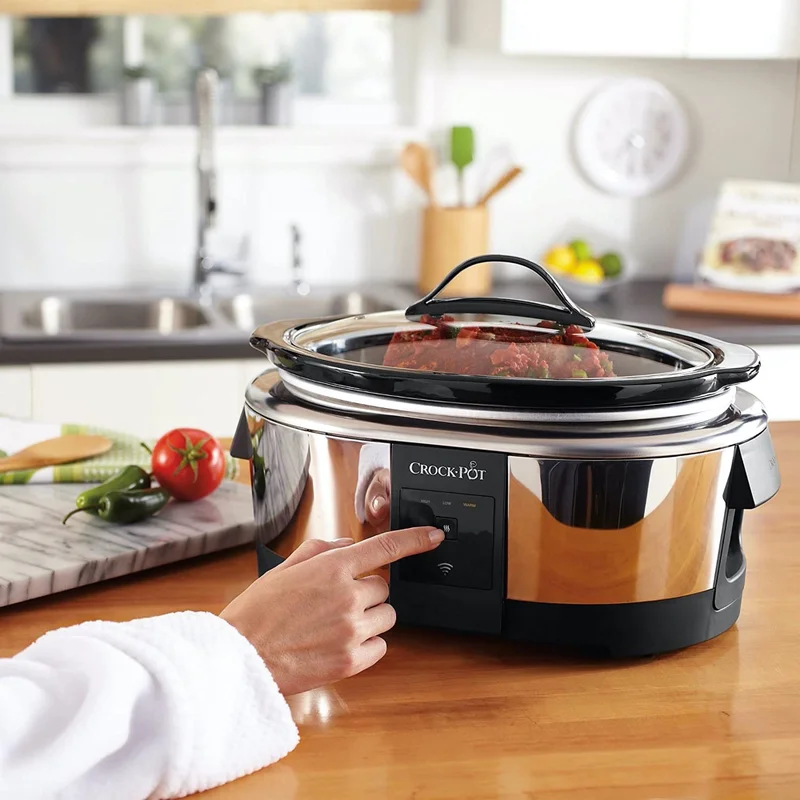 Crock-Pot 2139005 6 Qt. Connected Slow Cooker， Works with Alexa