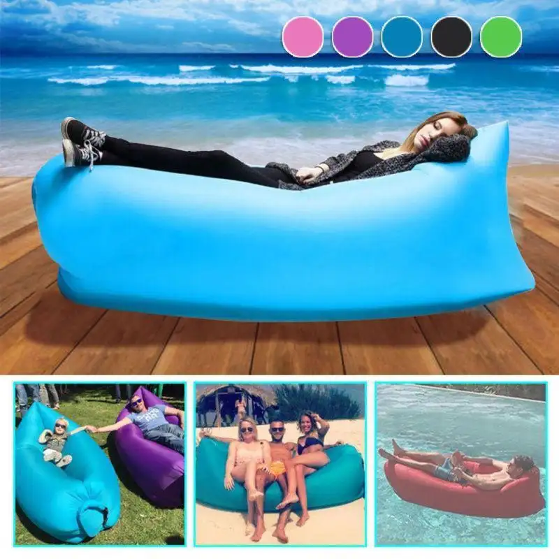 New Trend Camping Inflatable Sofa Lazy Bag 3 Season Ultralight Sleeping Bag Air Bed inflatable Sofa Lounger