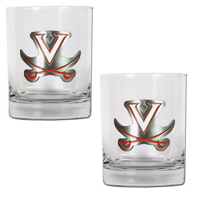 Virginia Cavaliers 2-pc. Rocks Glass Set