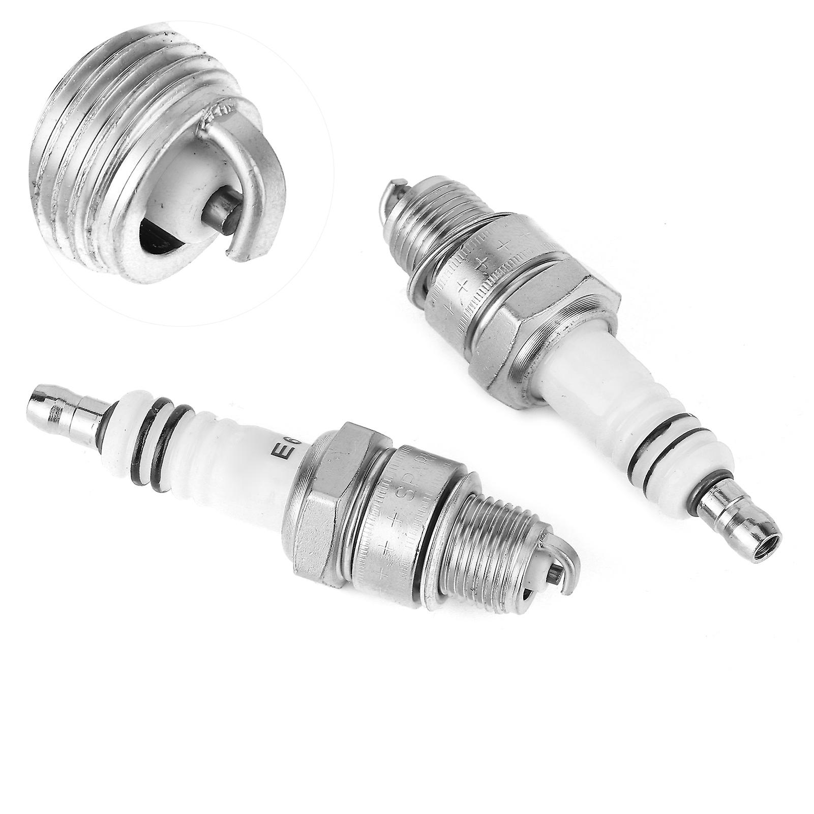 2pcs Ignition Spark Plugs E6tc Fit For Pw50 Py50 Peewee 50 Pit Dirt Bike